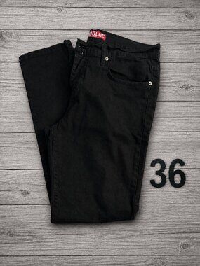Neo Blue Black Straight Leg Jeans Men's Size 36 Great Condition (36)